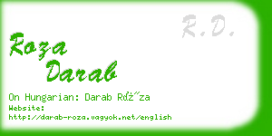 roza darab business card